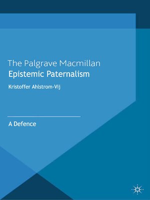 cover image of Epistemic Paternalism